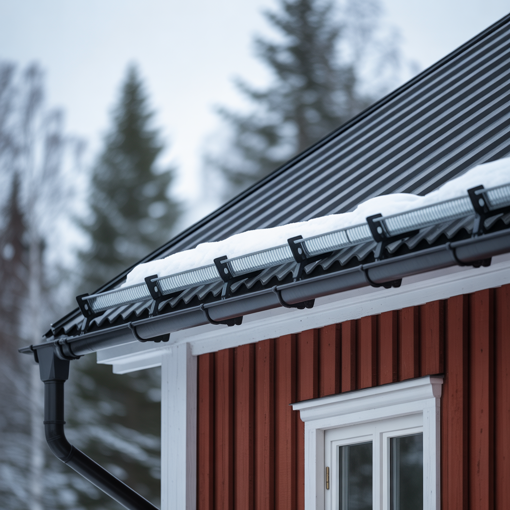 snorasskydd pa tak krav infastning och kostnad