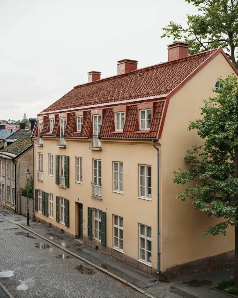 nytt tegeltak med f rb ttrad ventilation p fastighet i s dermalm