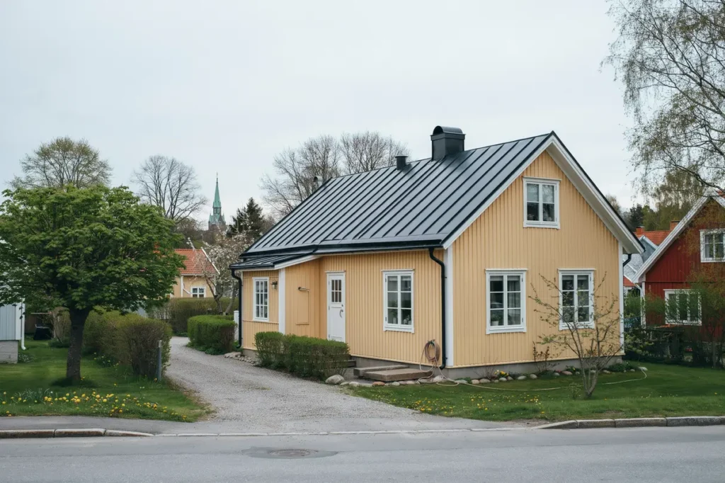 eternittaksbyte med asbestsanering p talshus i skutsk r